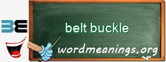 WordMeaning blackboard for belt buckle